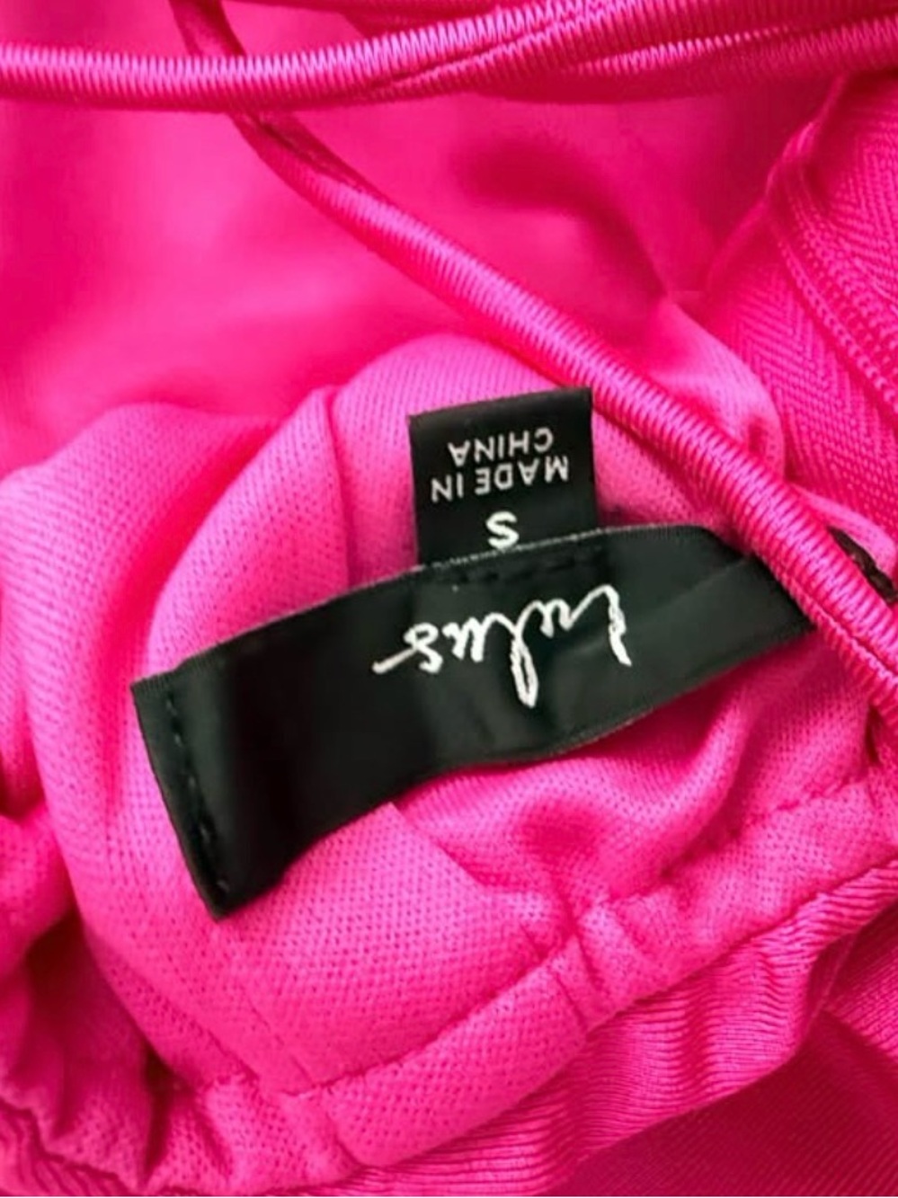 NWOT! Lulus Hot Pink Spaghetti Strap Maxi Dress with Side Slit - Picture 3 of 5